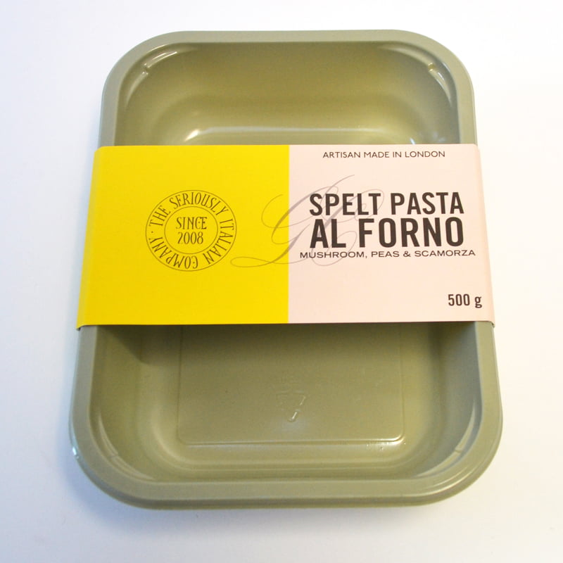 Spelt Pasta Al Forno packaging sleeve